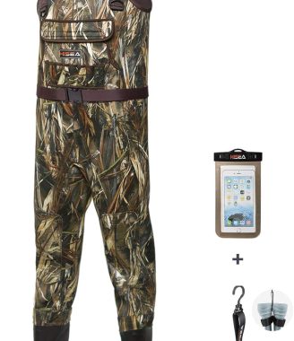 HISEA Neoprene Chest Waders for Men with 200G Boots Duck Hunting Waders with Boot Hanger